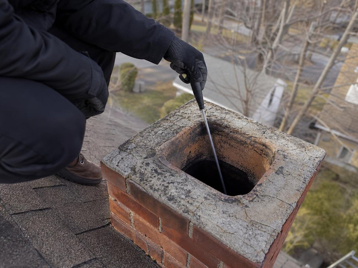Cabin Chimney Cleaning work in Seville